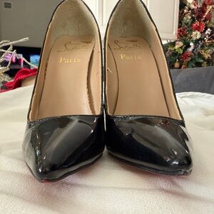 Christian Louboutin Black Patent Leather Heels